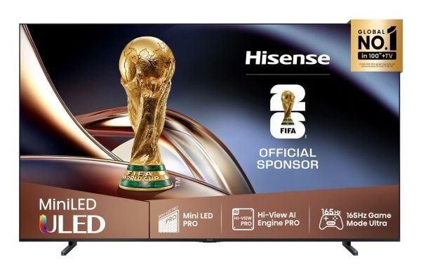Hisense 100U8Q, 2,54 m (100"), 3840 x 2160 pixlar, ULED, Smart TV, Wi-Fi, Svart, Grå