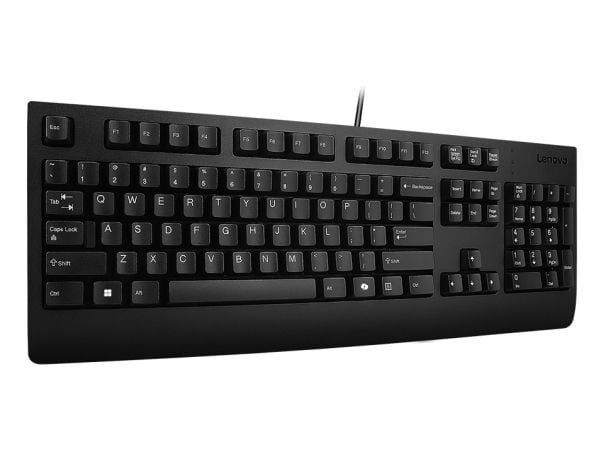Lenovo Preferred Pro II - Tastatur - full size - USB - QWERTY - svensk/finsk - sort - brun kasse