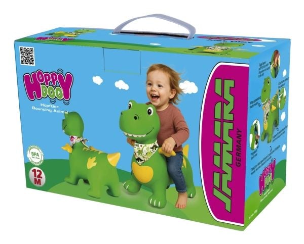 Jamara Bouncing animal Dino with wings HoppyDoo, 0 hjul, Grønn