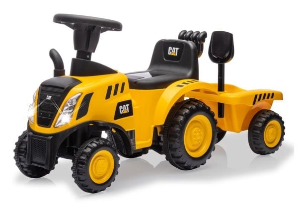Jamara Caterpillar Tractor, 4 hjul, Sort, Gult, Batterier kreves