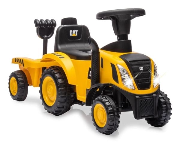 Jamara Caterpillar Tractor, 4 hjul, Sort, Gult, Batterier kreves