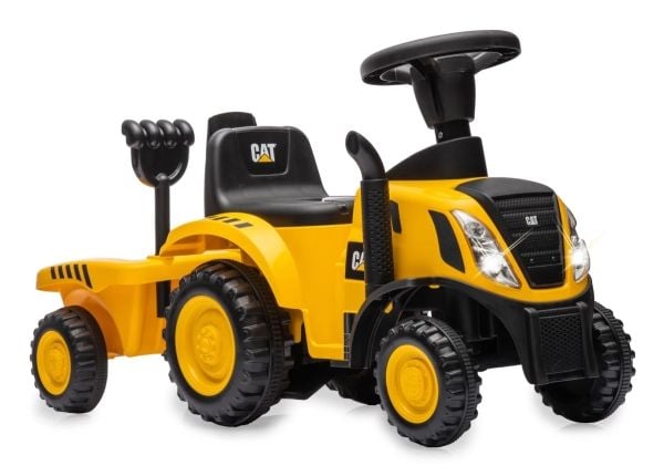 Jamara Caterpillar Tractor, 4 hjul, Sort, Gult, Batterier kreves