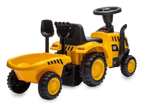 Jamara Caterpillar Tractor, 4 hjul, Sort, Gult, Batterier kreves