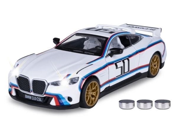 Jamara BMW 3.0 CSL, Bil, 3 År, LR44, Vit