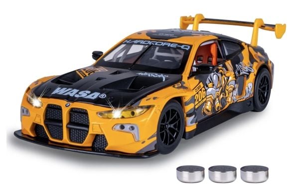 Jamara BMW M4 GT3, Auto, 3 vuosi/vuosia, LR44, musta, Keltainen