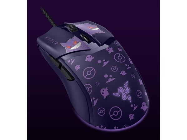 Razer Cobra - Gengar Edition - mus - lettvekts - høyrehendt - optisk - 6 knapper - kablet - USB