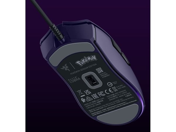 Razer Cobra - Gengar Edition - mus - lettvekts - høyrehendt - optisk - 6 knapper - kablet - USB
