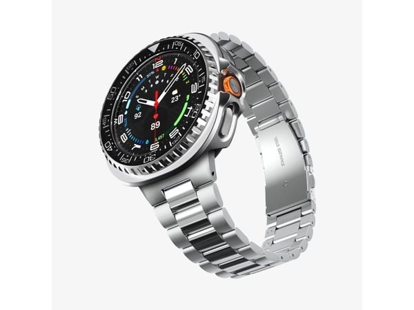 Spigen Bezel Tune Pro, Overtrekk, Smartklokke, Svart, Samsung, Galaxy Watch 8 Classic (46mm), Polykarbonat (PC), Rustfritt stål