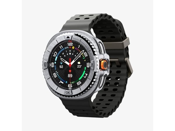 Spigen Bezel Tune Pro, Overtrekk, Smartklokke, Sølv, Samsung, Galaxy Watch 8 Classic (46mm), Polykarbonat (PC), Rustfritt stål