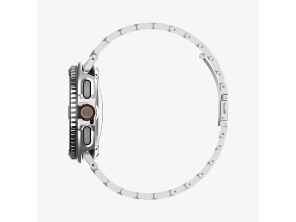 Spigen Bezel Tune Pro, Overtrekk, Smartklokke, Sølv, Samsung, Galaxy Watch 8 Classic (46mm), Polykarbonat (PC), Rustfritt stål