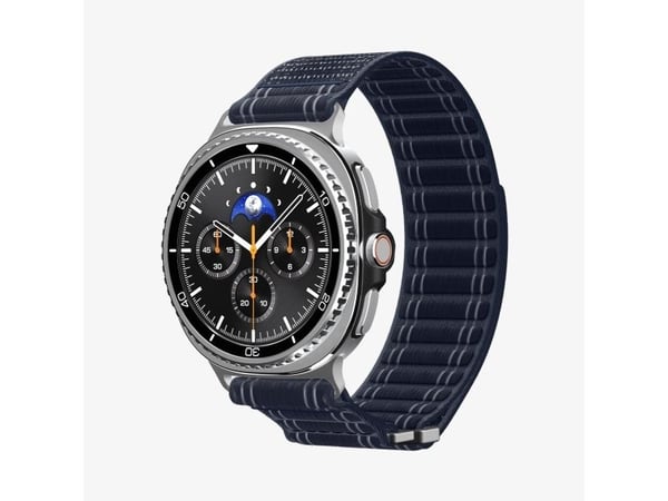 Spigen WBF0, Band, Smartklokke, Marineblå, Samsung, Watch 8 (40/44 mm)/Watch 8 Classic (46mm), Stoff