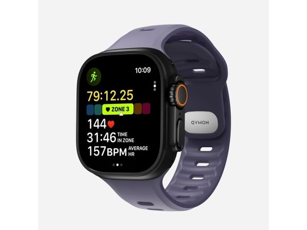 Nomad Tempo Band, Band, Smartklokke, Lilla, Apple, 49mm / Ultra, Gummi
