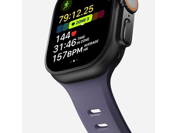 Nomad Tempo Band, Band, Smartklokke, Lilla, Apple, 49mm / Ultra, Gummi