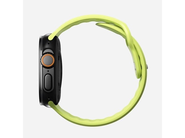 Nomad Tempo Band, Band, Smartklokke, Lysegrønn, Apple, 49mm / Ultra, Gummi