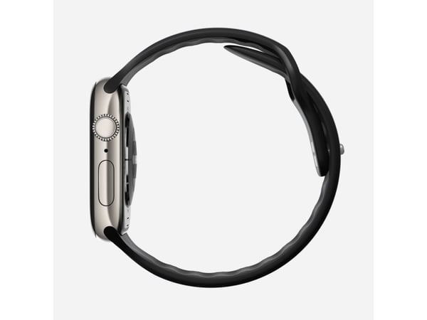 Nomad Tempo Band, Band, Smartklokke, Svart, Apple, 45mm / 46mm, Gummi