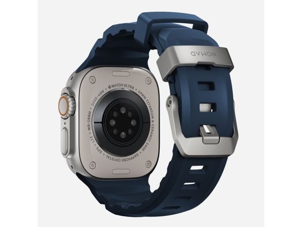 Nomad Rocky Point Band, Band, Smartklokke, Naturlig, Apple, Ultra / 46mm, Lær, Titan