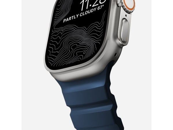 Nomad Rocky Point Band, Band, Smartklokke, Naturlig, Apple, Ultra / 46mm, Lær, Titan