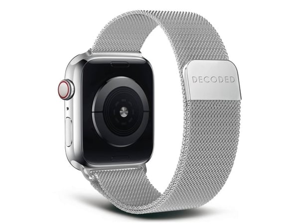 Decoded Traction Strap, hihna, SmartWatch, hopea, Apple, Apple Watch 38mm / 40mm / 41mm / 42mm, ruostumaton teräs