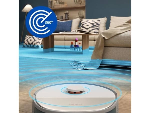 Philips HomeRun 5000 Series robotstøvs. m/mopp, Støv pose, Akrylonitril-butadien-styren (ABS), 0,26 l, Lade, 66 dB, 3 l