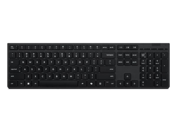 Lenovo Professional - Tastatur - ladbar - full size - trådløs - 2.4 GHz, Bluetooth - QWERTY - Nordisk - grå - brun boks - for ThinkCentre M70q Gen ...