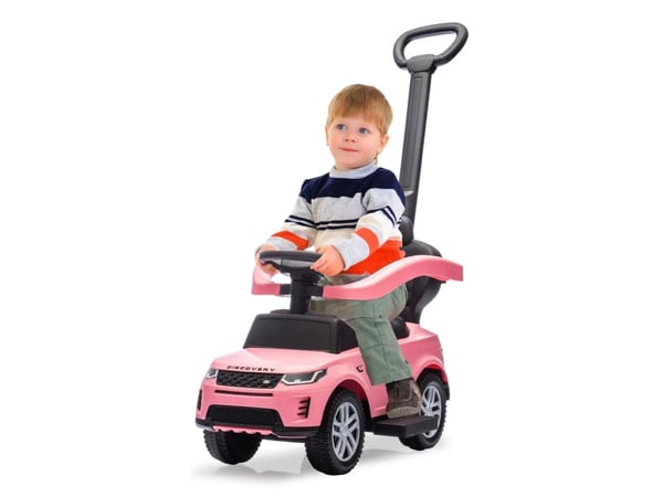 Jamara Land Rover Discovery 3in1, 4 hjul, Sort, Rosa, Batterier kreves