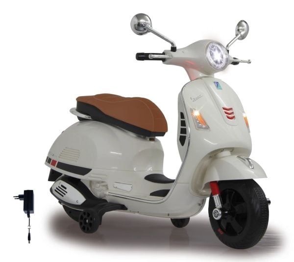 Jamara Ride-on Vespa GTS 125, 3 år, 4 hjul, Hvit, Batterier kreves