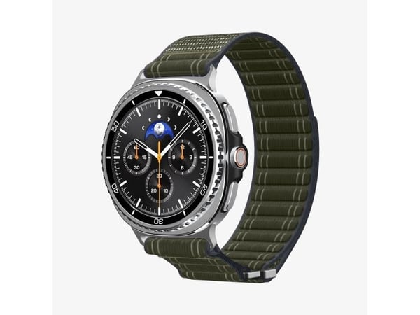 Spigen WBF0, Band, Smartklokke, Grønn, Samsung, Watch 8 (40/44 mm)/Watch 8 Classic (46mm), Stoff