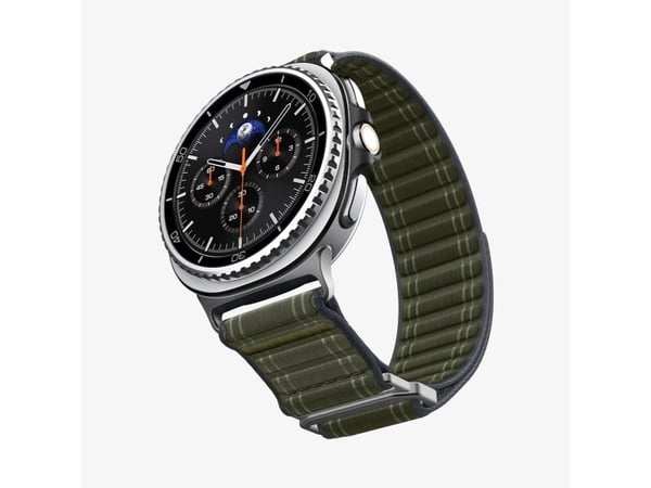 Spigen WBF0, Band, Smartklokke, Grønn, Samsung, Watch 8 (40/44 mm)/Watch 8 Classic (46mm), Stoff