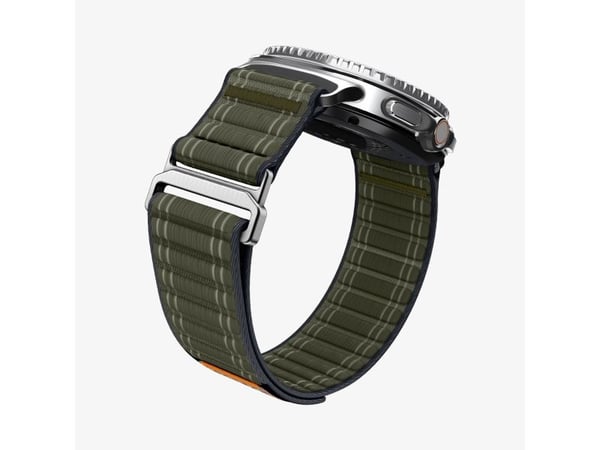 Spigen WBF0, Band, Smartklokke, Grønn, Samsung, Watch 8 (40/44 mm)/Watch 8 Classic (46mm), Stoff