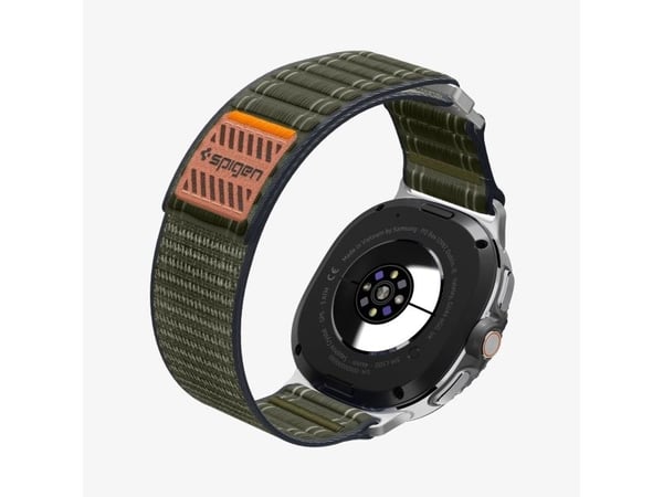 Spigen WBF0, Band, Smartklokke, Grønn, Samsung, Watch 8 (40/44 mm)/Watch 8 Classic (46mm), Stoff