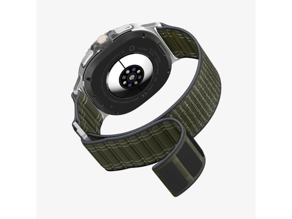 Spigen WBF0, Band, Smartklokke, Grønn, Samsung, Watch 8 (40/44 mm)/Watch 8 Classic (46mm), Stoff