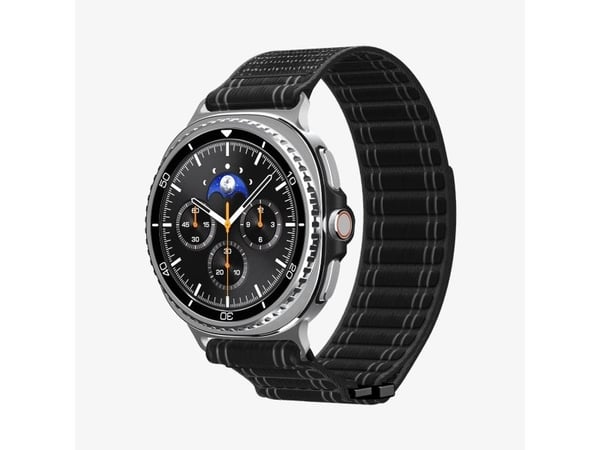 Spigen WBF0, Band, Smartklokke, Svart, Samsung, Watch 8 (40/44 mm)/Watch 8 Classic (46mm), Stoff