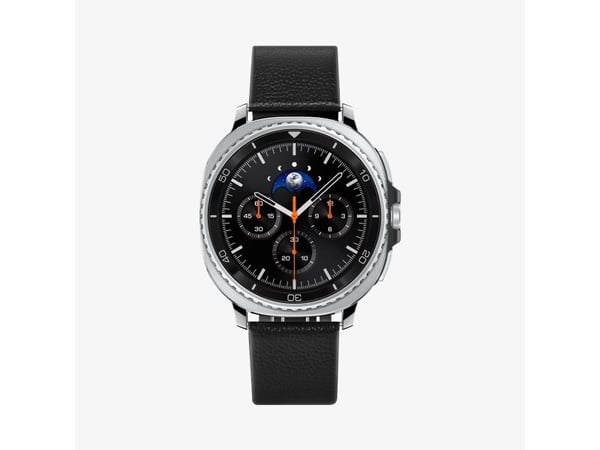 Spigen Enzo, Band, Smartklokke, Svart, Samsung, Watch 8 (40/44 mm)/Watch 8 Classic (46mm), Ekte lær
