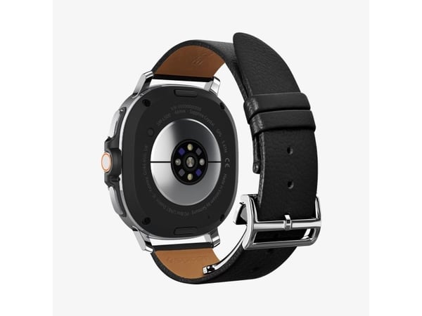 Spigen Enzo, Band, Smartklokke, Svart, Samsung, Watch 8 (40/44 mm)/Watch 8 Classic (46mm), Ekte lær