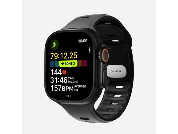 Nomad Tempo Band, Band, Smartklokke, Svart, Apple, 49mm / Ultra, Gummi