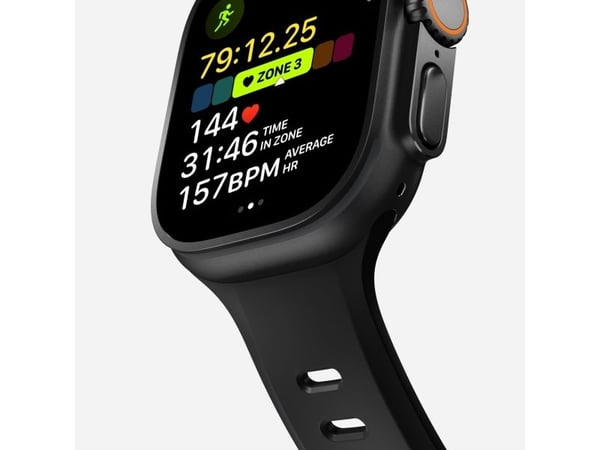 Nomad Tempo Band, Band, Smartklokke, Svart, Apple, 49mm / Ultra, Gummi