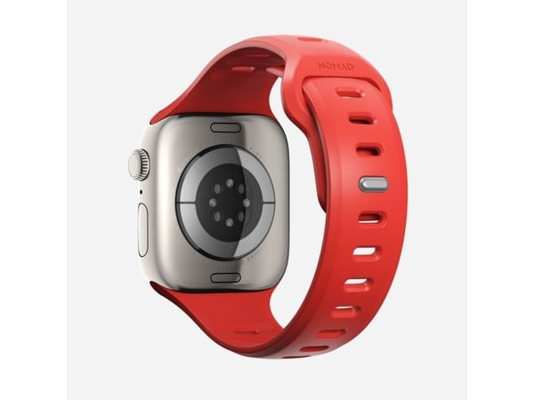 Nomad Tempo Band, Band, Smartklokke, Rød, Apple, 45mm / 46mm, Gummi