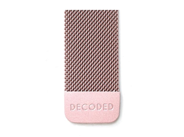Decoded Traction Strap, Strop / Belte, Smartklokke, Rosegull, Apple, Apple Watch 44mm / 45mm / 46mm / 49mm, Rustfritt stål