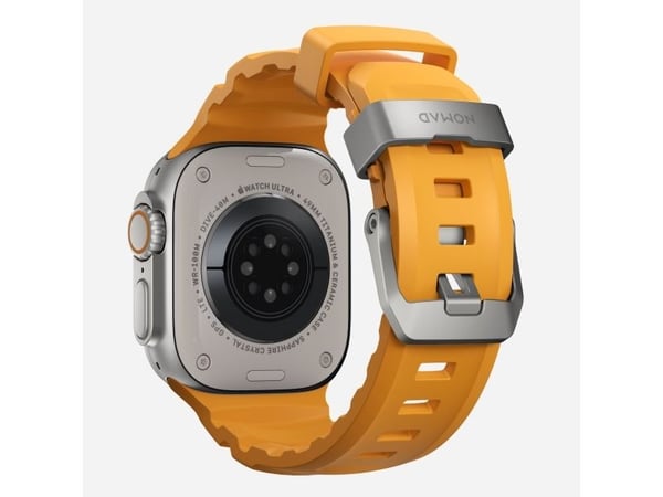 Nomad Rocky Point Band, Band, Smartklokke, Naturlig, Apple, Ultra / 46mm, Lær, Titan
