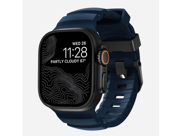 Nomad Rocky Point Band, Band, Smartklokke, Svart, Apple, Ultra / 46mm, Lær, Titan Nomad Rocky Point Band, Band, Smartklokke, Svart, Apple, Ultra / 46mm, Lær, Titan