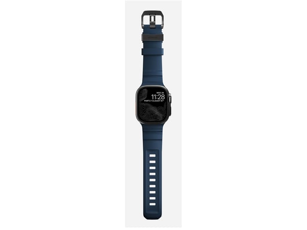 Nomad Rocky Point Band, Band, Smartklokke, Svart, Apple, Ultra / 46mm, Lær, Titan