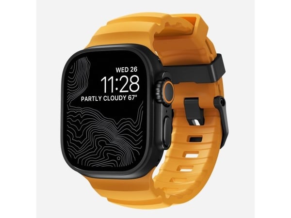 Nomad Rocky Point Band, Band, Smartklokke, Svart, Apple, Ultra / 46mm, Lær, Titan Nomad Rocky Point Band, Band, Smartklokke, Svart, Apple, Ultra / 46mm, Lær, Titan