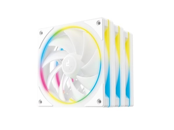 Deepcool FL12 SE - Fläktsats för chassi - 120 mm - vit