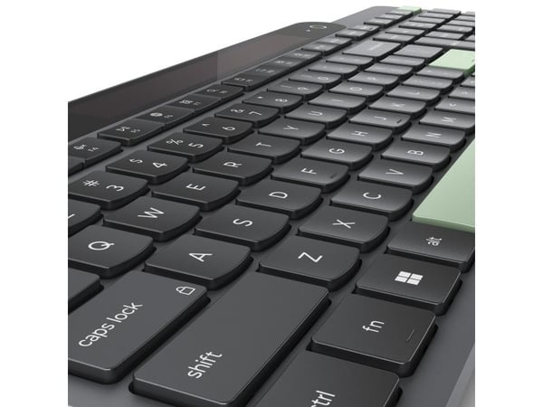 Lenovo - Tastatur - self-charging - trådløs - Bluetooth 5.1 - QWERTY - Dansk - svart - brun boks
