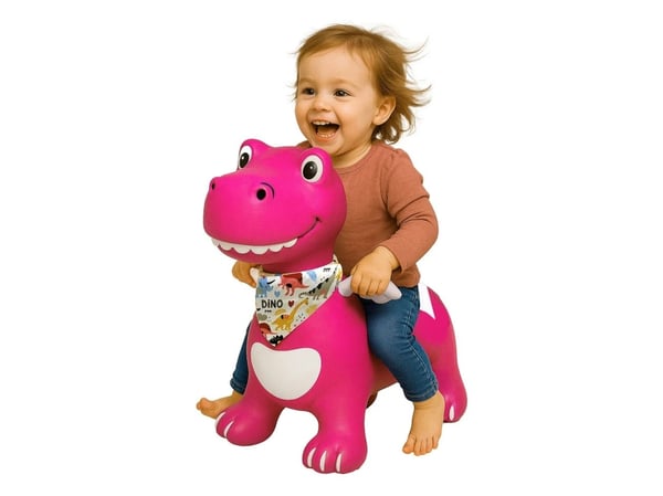 Jamara Bouncing animal Dino with wings HoppyDoo, 0 hjul, Rosa