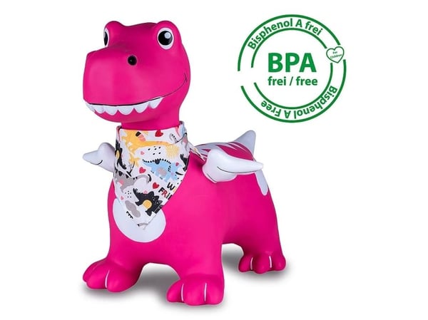 Jamara Bouncing animal Dino with wings HoppyDoo, 0 hjul, Rosa