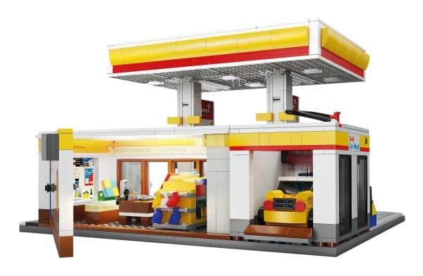Jamara CaDA Shell Gas Station with Shop and Car Wash, Byggesett, 14 år, 1309 stykker, 2,61 kg
