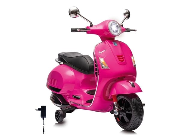 Jamara Ride-on Vespa GTS 125, 3 år, 4 hjul, Rosa, Batterier kreves