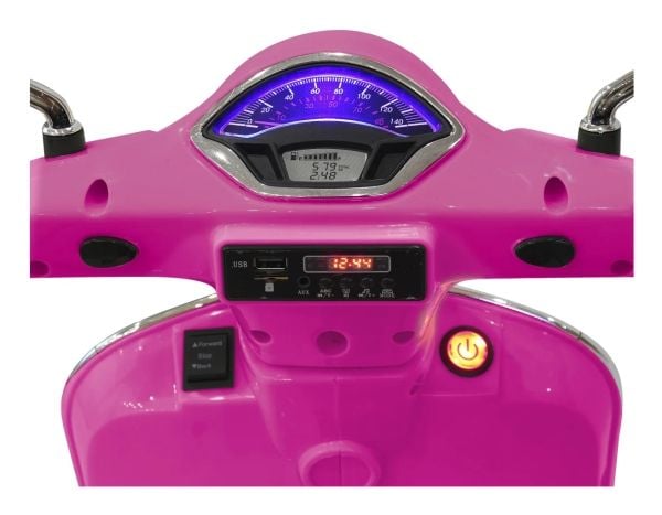 Jamara Ride-on Vespa GTS 125, 3 år, 4 hjul, Rosa, Batterier kreves