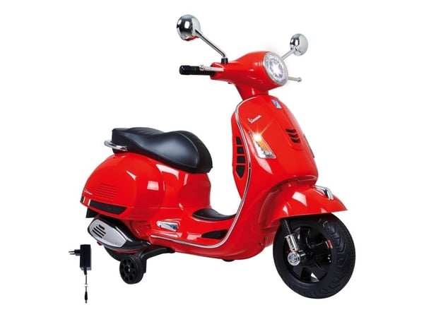 Jamara Ride-on Vespa GTS 125, 3 år, 4 hjul, Rød, Batterier kreves